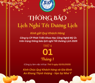 THÔNG BÁO LỊCH NGHỈ TẾT DƯƠNG LỊCH